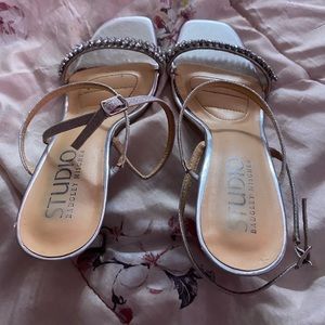 Studio Badgley Misghka Sliver shoes